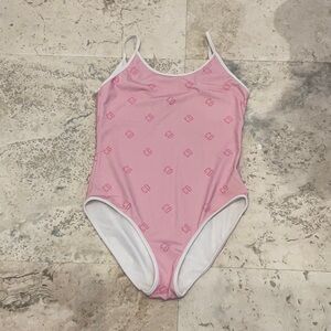 Dior Kids Pink One Piece Swimsuit
